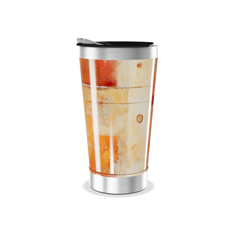 Copo Térmico - Estampa Abstrata Colorida