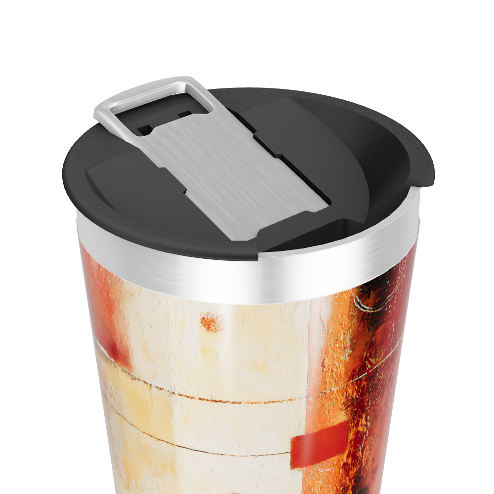 Copo Térmico - Estampa Abstrata Colorida