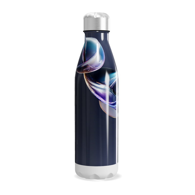 Garrafa Inox - Design Azul Metálico