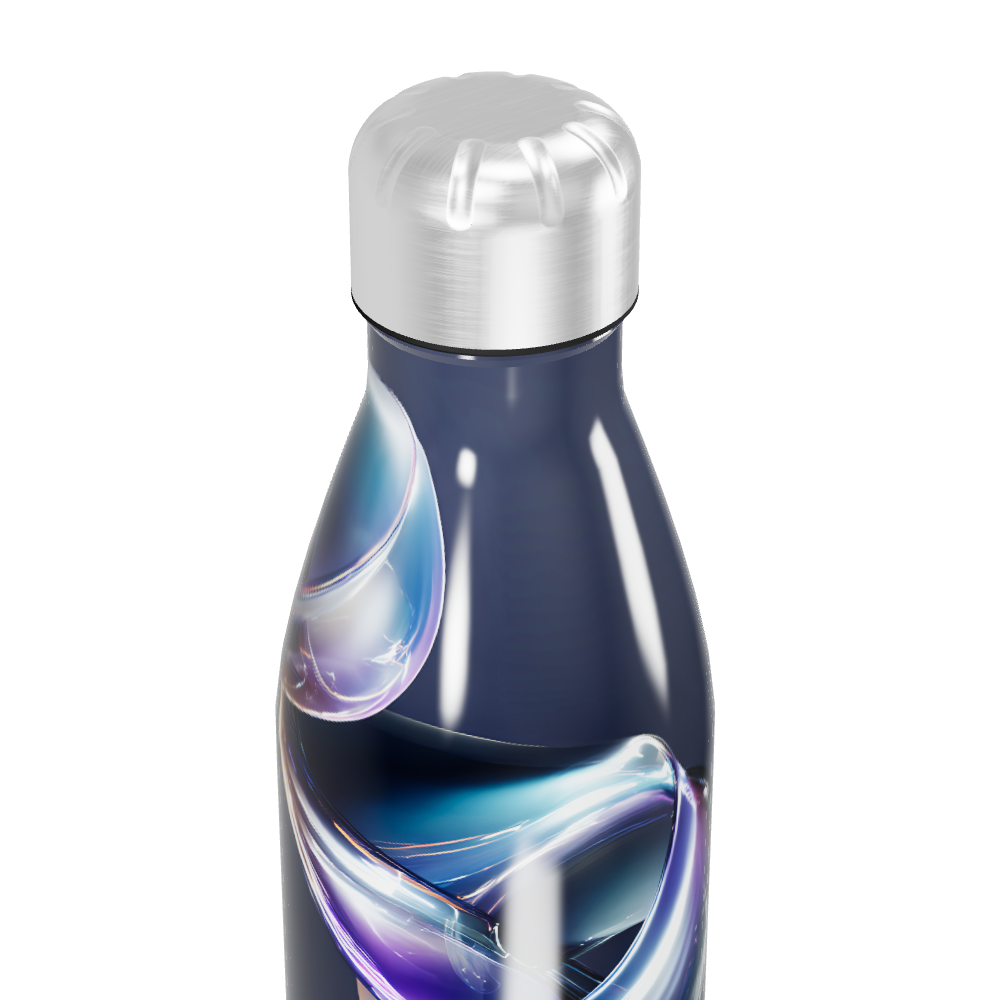 Garrafa Inox - Design Azul Metálico