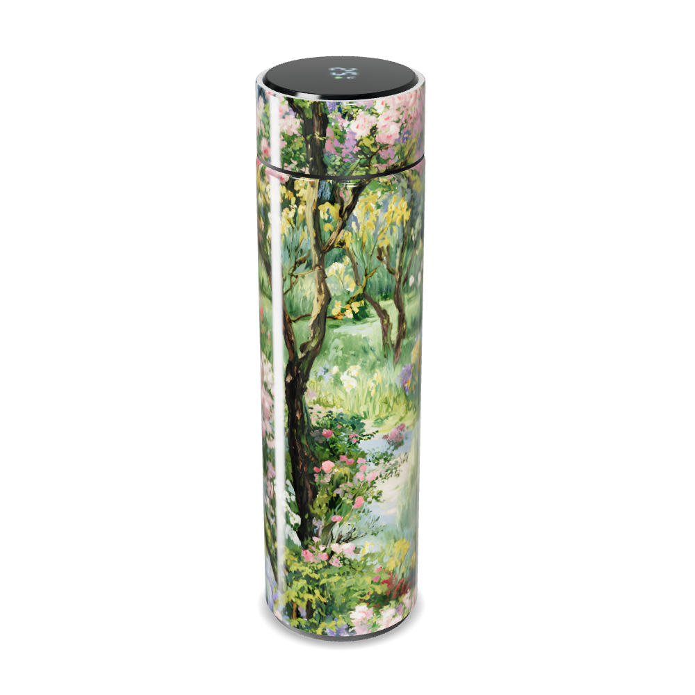 Garrafa Térmica Touch - Estampa Jardim Florido