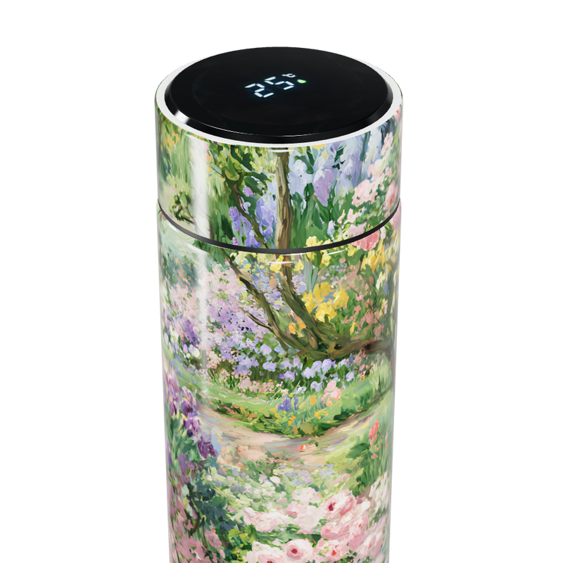 Garrafa Térmica Touch - Estampa Jardim Florido