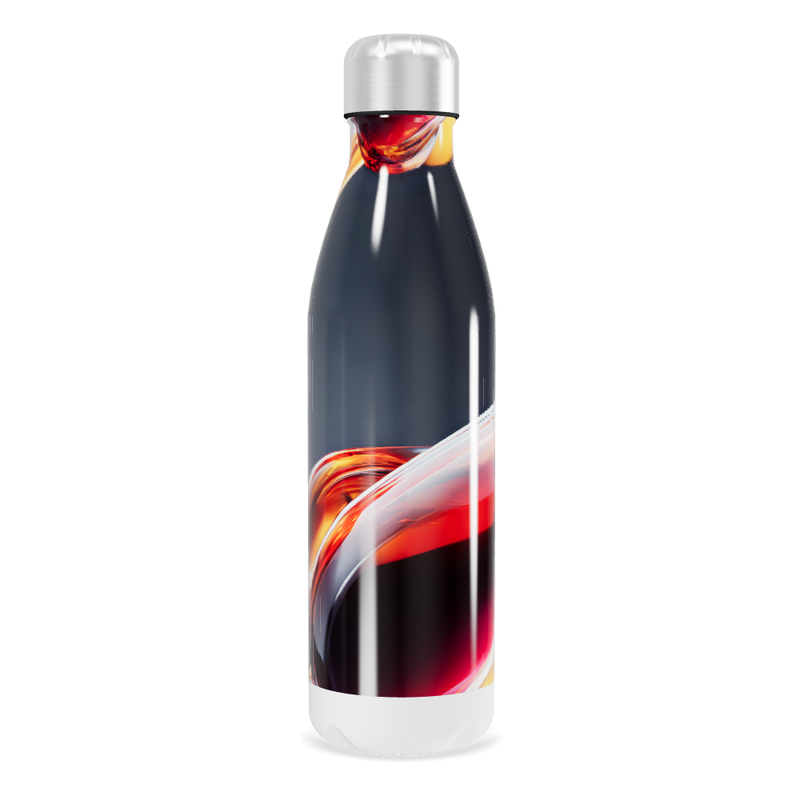 Garrafa Inox - Estampa Abstrata Colorida