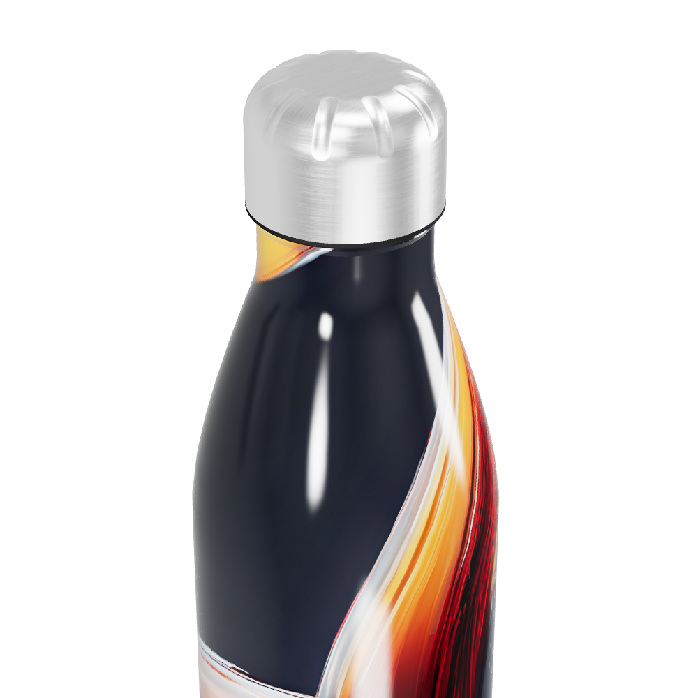 Garrafa Inox - Estampa Abstrata Colorida