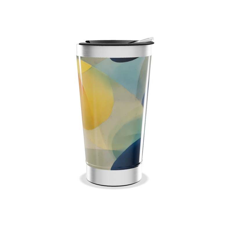 Copo Térmico - Estampa Abstrata Colorida