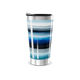 Copo Térmico - Azul Listrado Inox