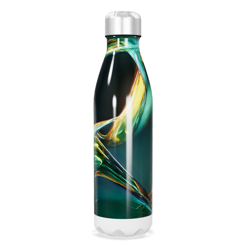 Garrafa Inox - Estampa Abstrata Colorida