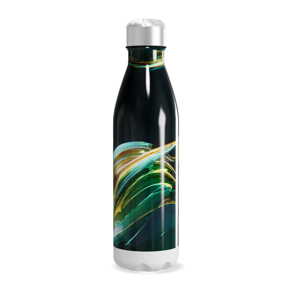 Garrafa Inox - Estampa Abstrata Colorida