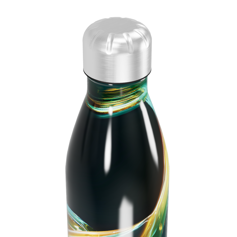 Garrafa Inox - Estampa Abstrata Colorida