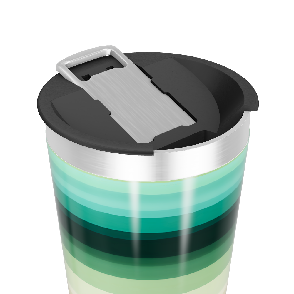 Copo Térmico - Listras Coloridas Aço Inox