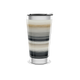 Copo Térmico - Listras Pretas e Bege Aço