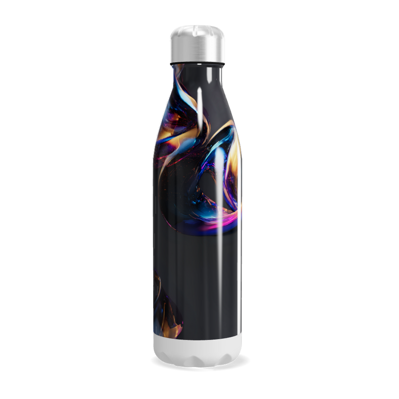 Garrafa Inox - Estampa Abstrata Colorida