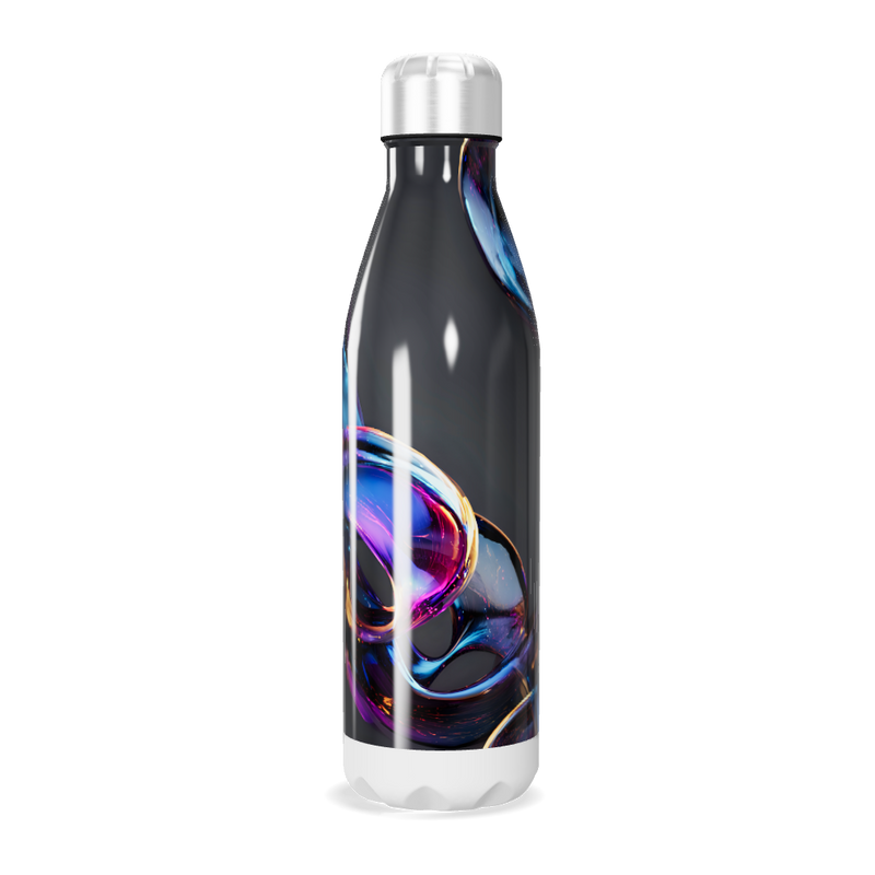 Garrafa Inox - Estampa Abstrata Colorida