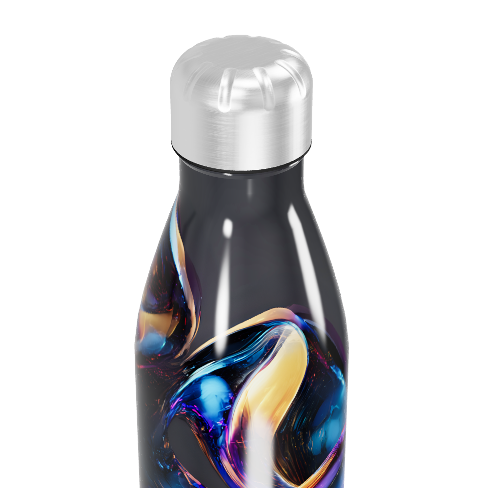 Garrafa Inox - Estampa Abstrata Colorida
