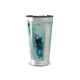 Copo Térmico - Estampa Abstrata Azul