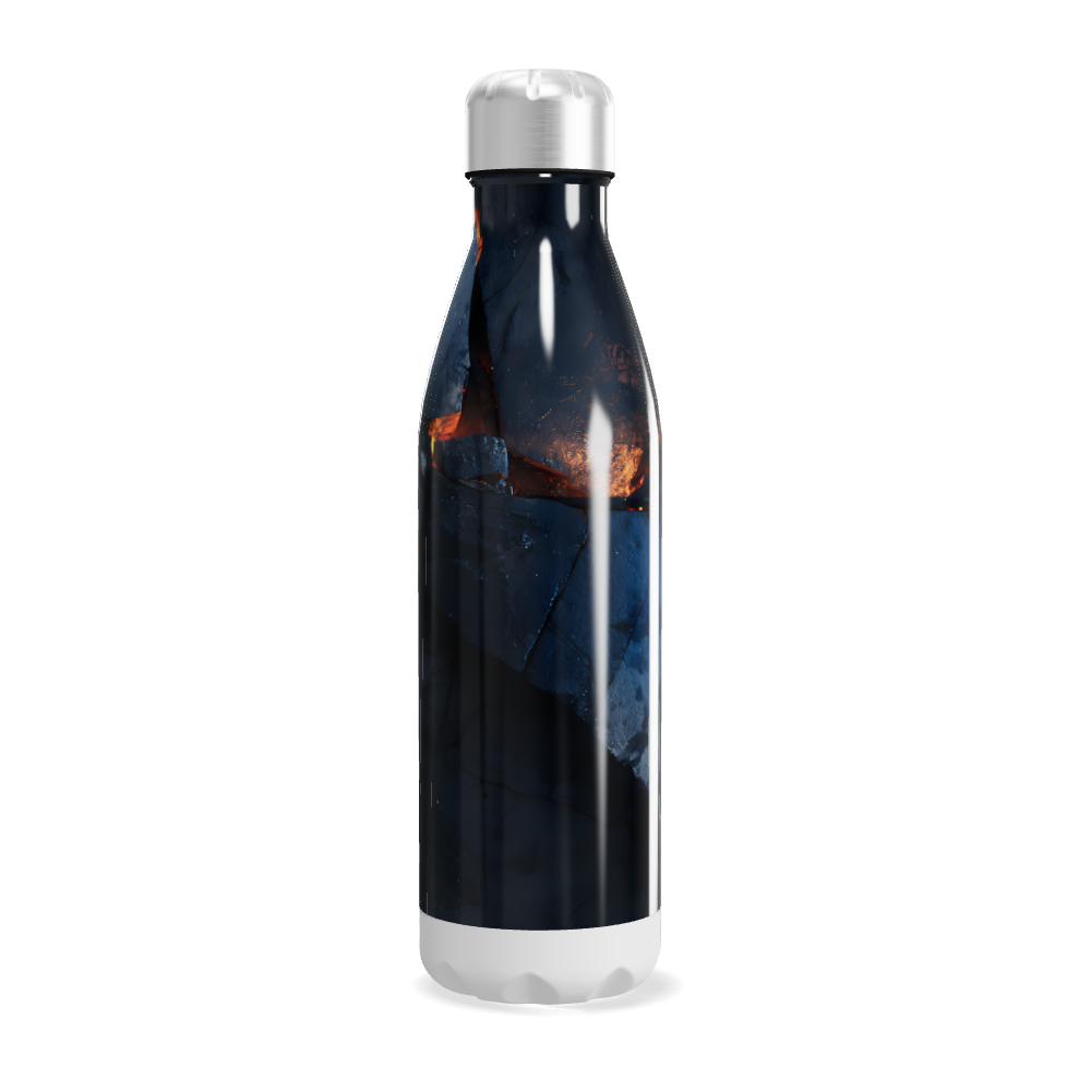 Garrafa Inox - Estampa Abstrata Azul