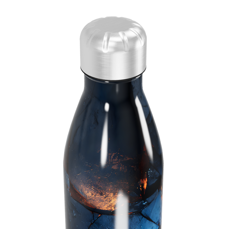 Garrafa Inox - Estampa Abstrata Azul