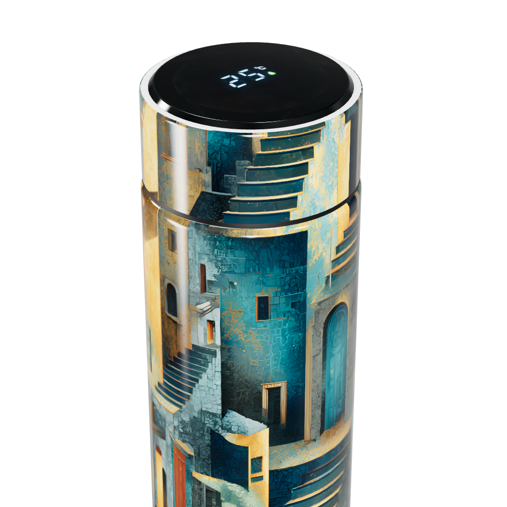 Garrafa Térmica Touch - Estampa Arquitetura