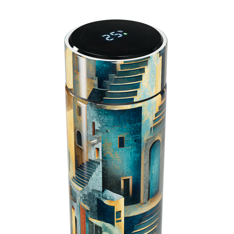 Garrafa Térmica Touch - Estampa Arquitetura