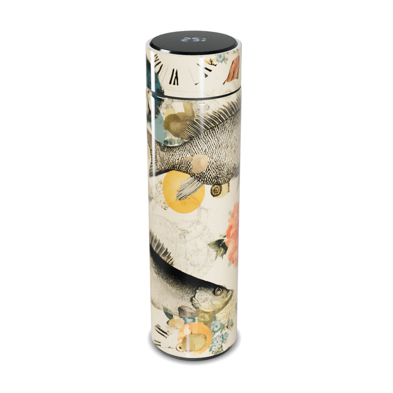 Garrafa Térmica Touch - Estampa Peixes Colorida