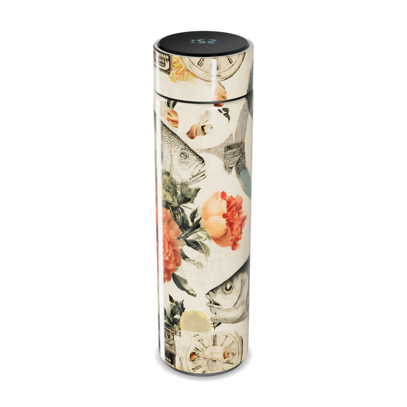 Garrafa Térmica Touch - Estampa Peixes Colorida