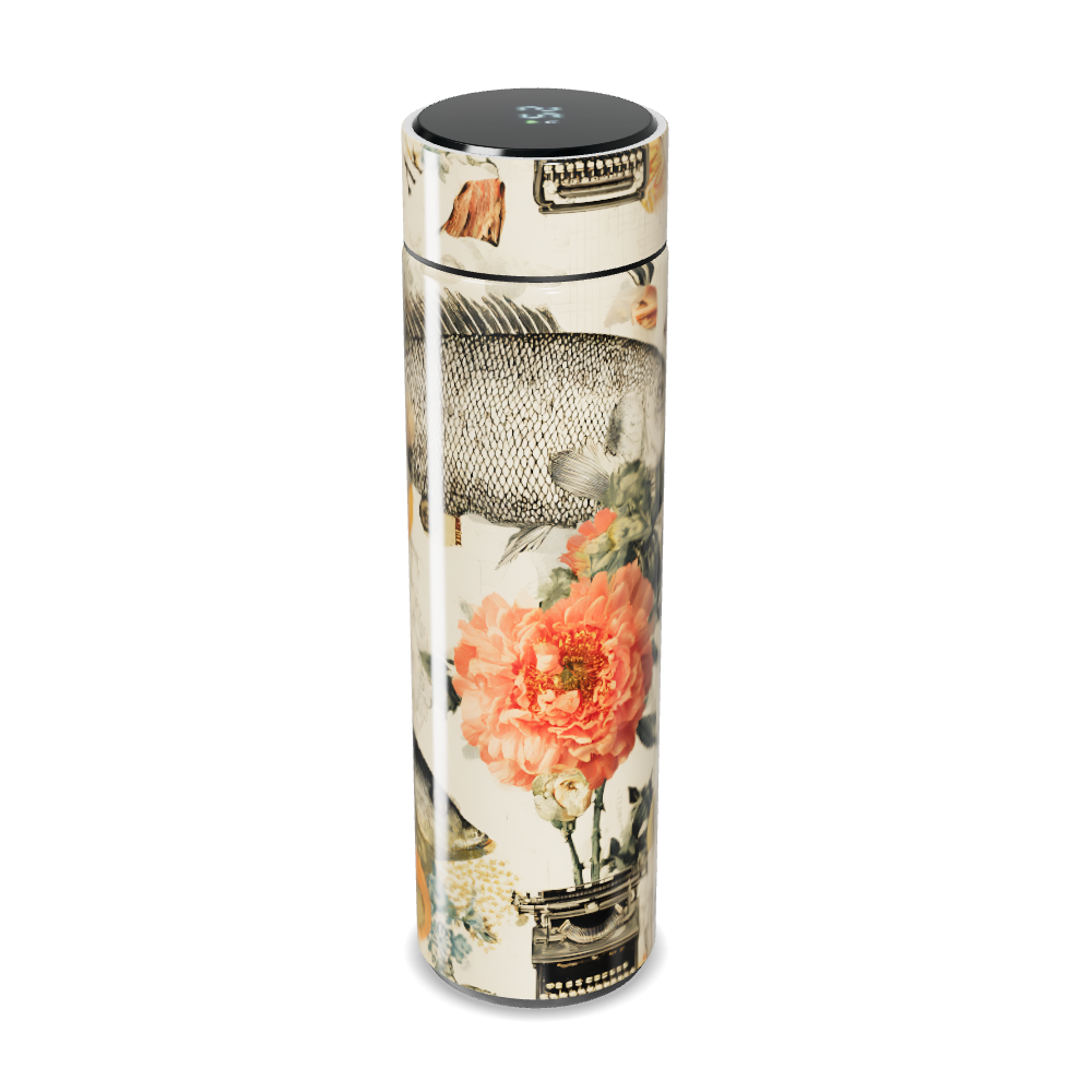 Garrafa Térmica Touch - Estampa Peixes Colorida