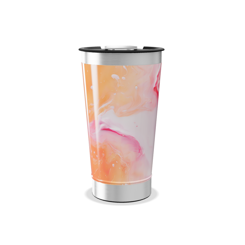 Copo Térmico - Rosa Marmorizado Inox