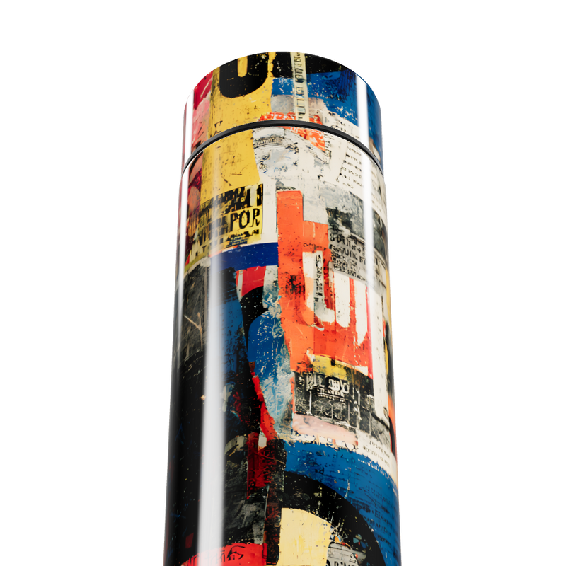 Garrafa Térmica Touch - Estampa Colorida