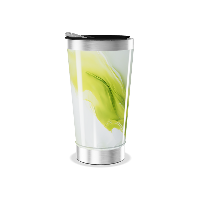 Copo Térmico - Verde Abstrato Inox