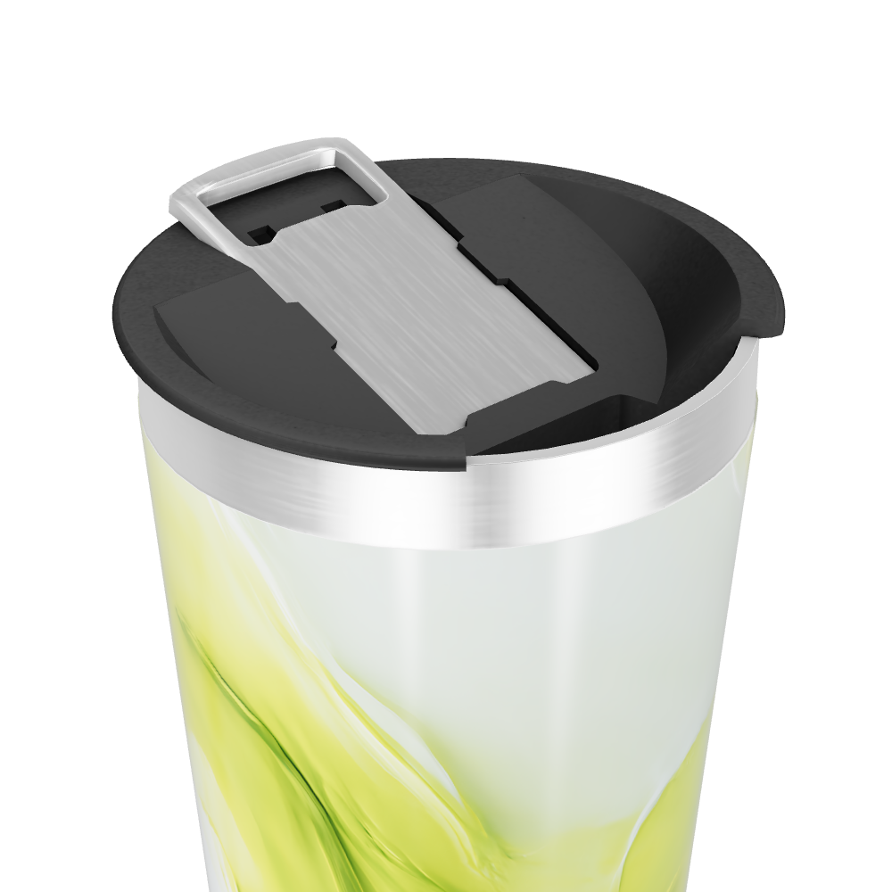 Copo Térmico - Verde Abstrato Inox