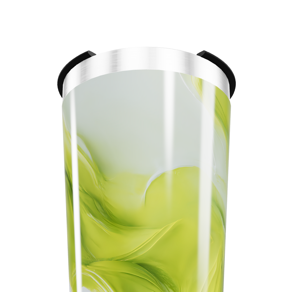 Copo Térmico - Verde Abstrato Inox