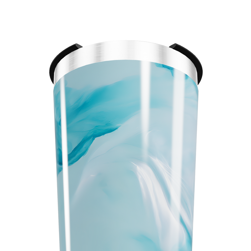 Copo Térmico - Azul Mármore Aço Inox