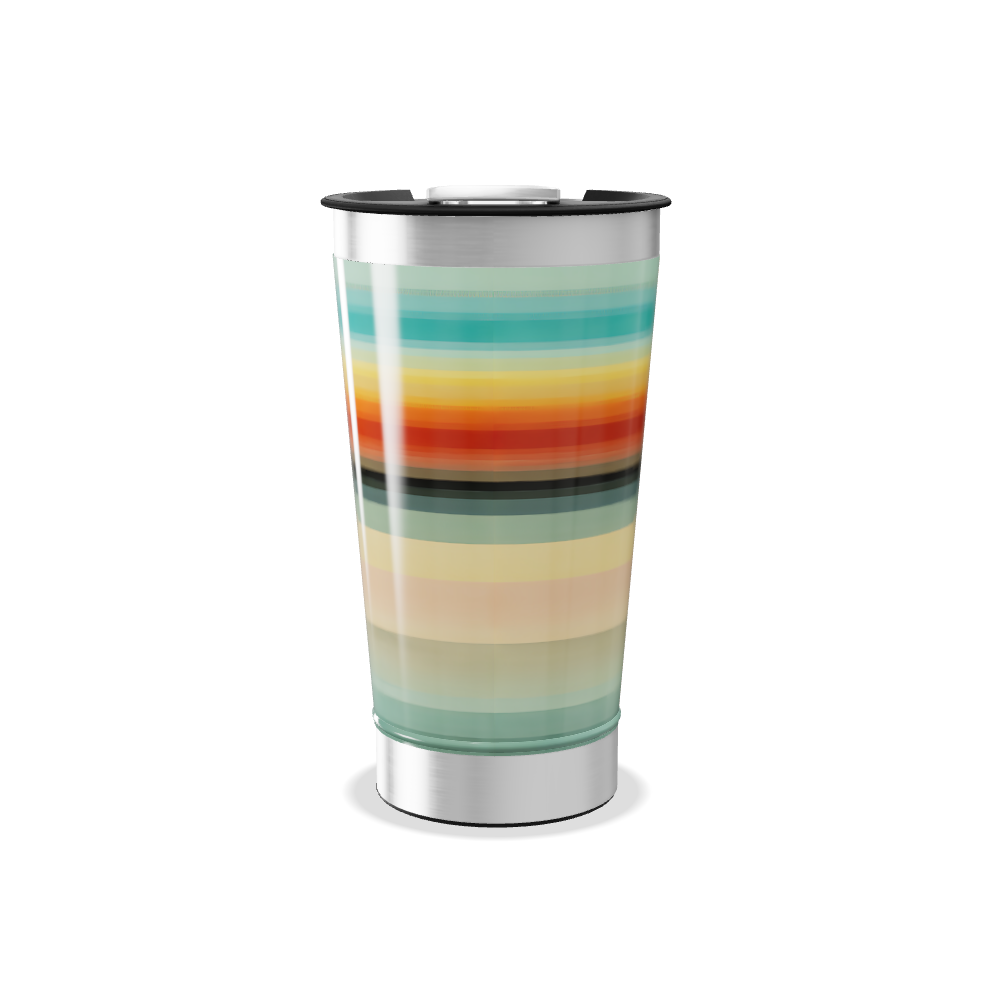 Copo Térmico - Listras Multicoloridas