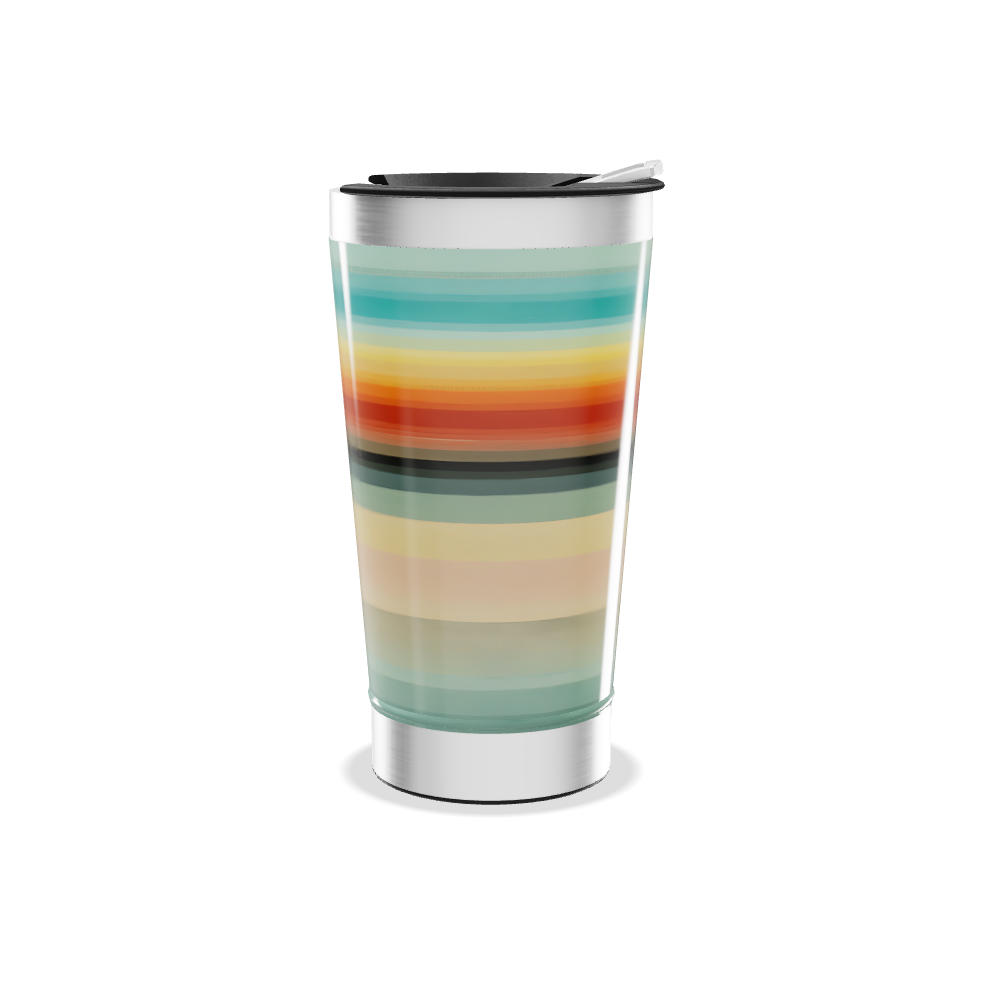 Copo Térmico - Listras Multicoloridas