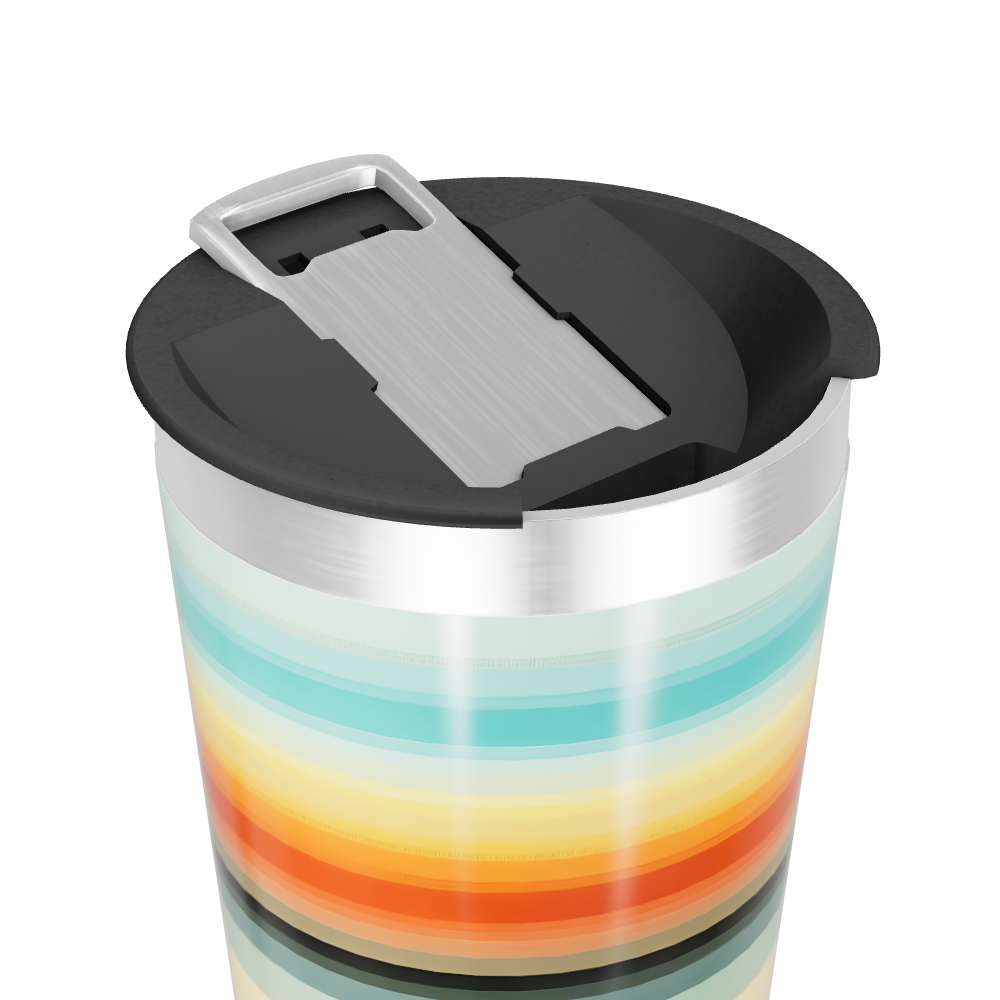 Copo Térmico - Listras Multicoloridas