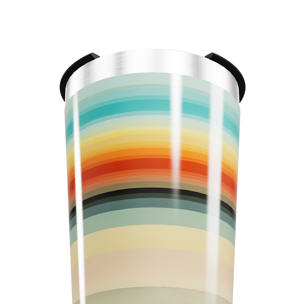 Copo Térmico - Listras Multicoloridas