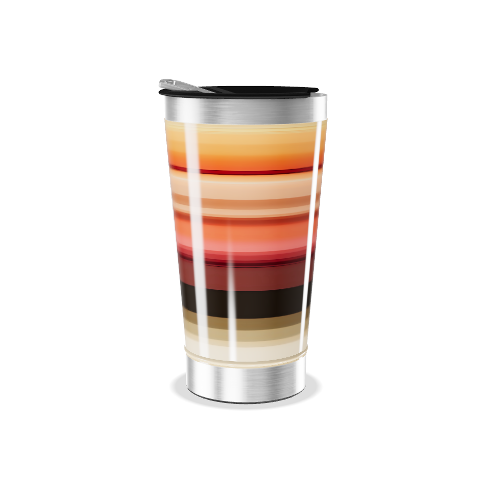 Copo Térmico - Listras Multicoloridas