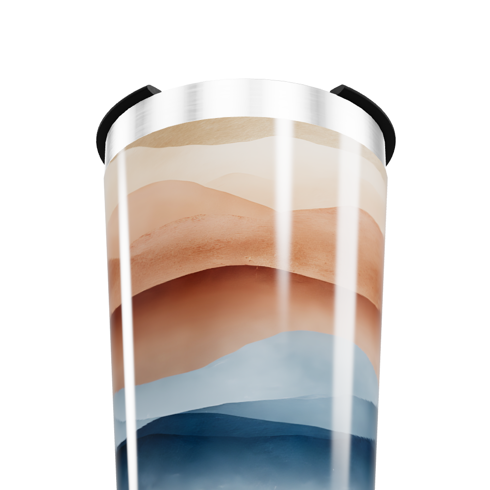 Copo Térmico - Estampa Ondas Coloridas