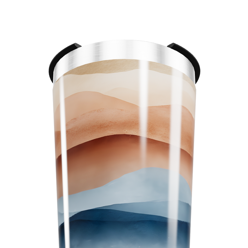 Copo Térmico - Estampa Ondas Coloridas