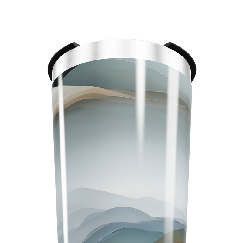 Copo Térmico - Estampa Abstrata Azul