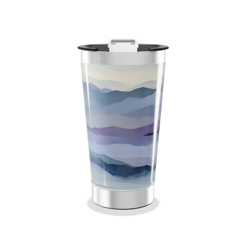 Copo Térmico - Estampa Montanhas Azul