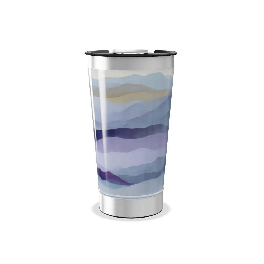 Copo Térmico - Estampa Montanhas Azul