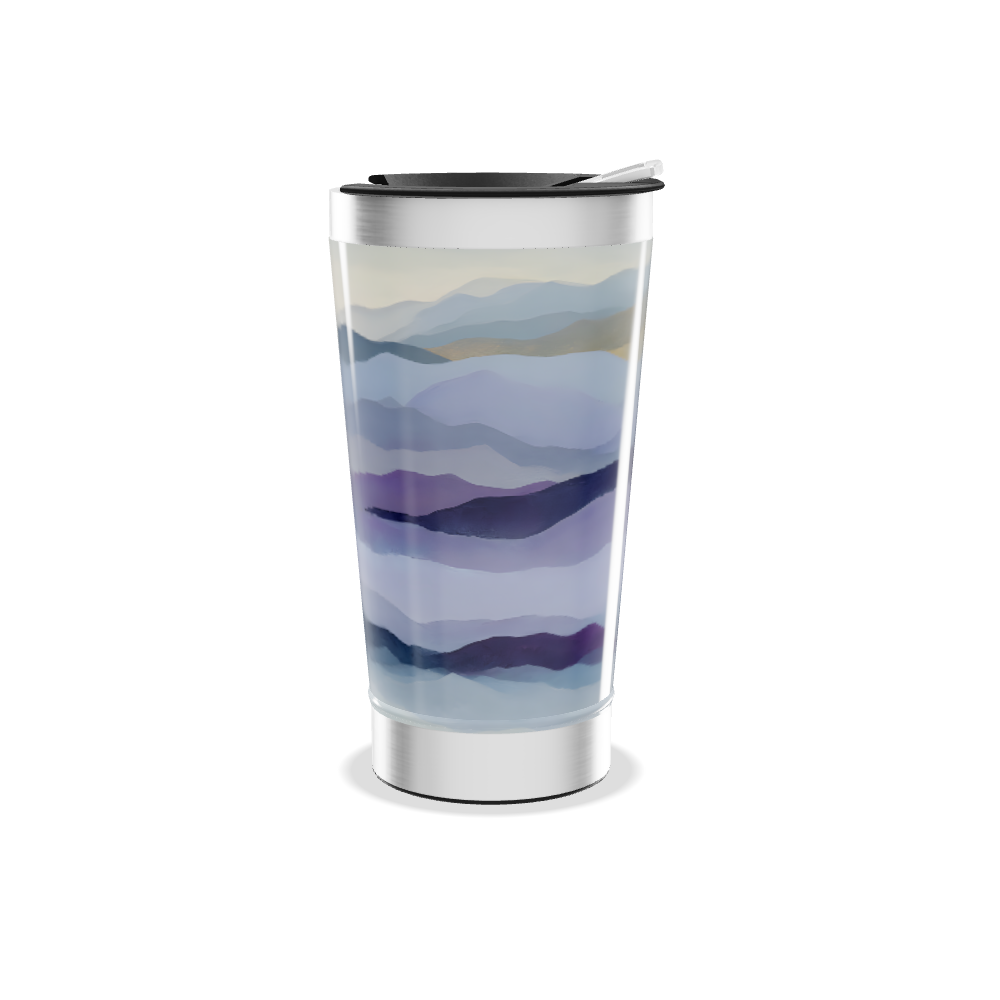 Copo Térmico - Estampa Montanhas Azul