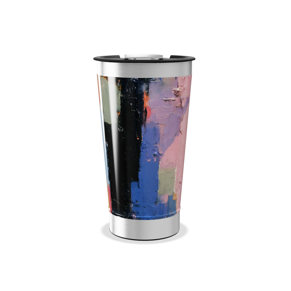 Copo Térmico - Estampa Abstrata Colorida