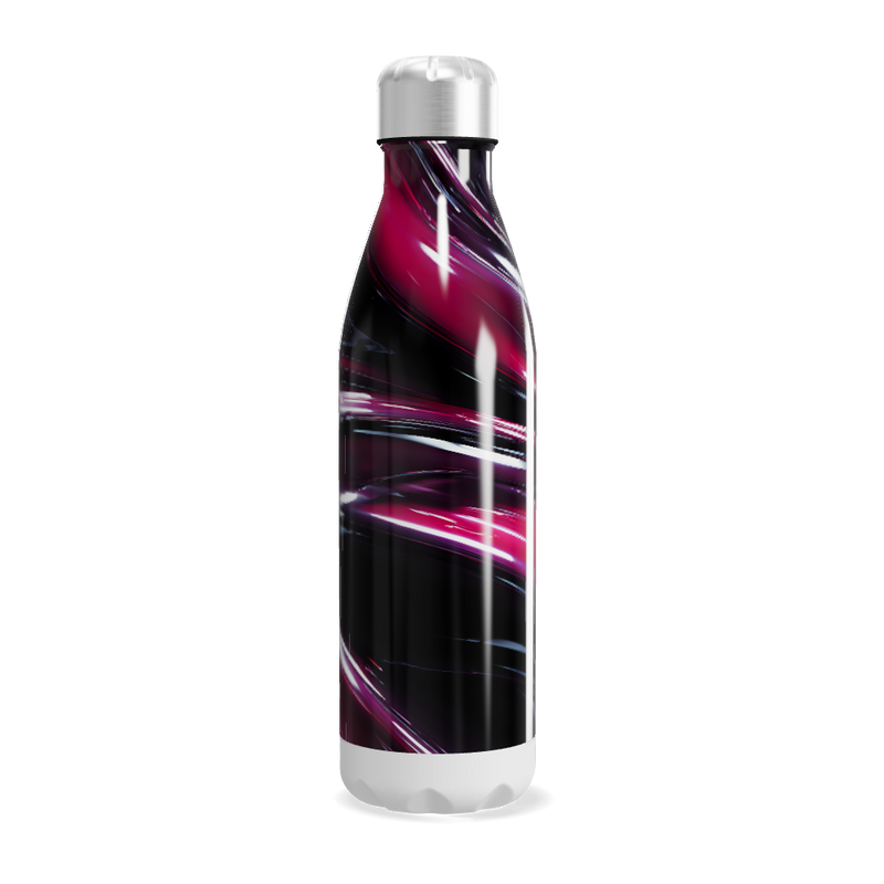 Garrafa Inox - Estampa Abstrata Rosa