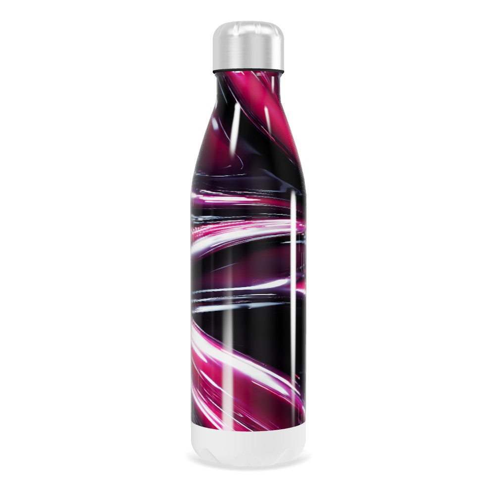 Garrafa Inox - Estampa Abstrata Rosa