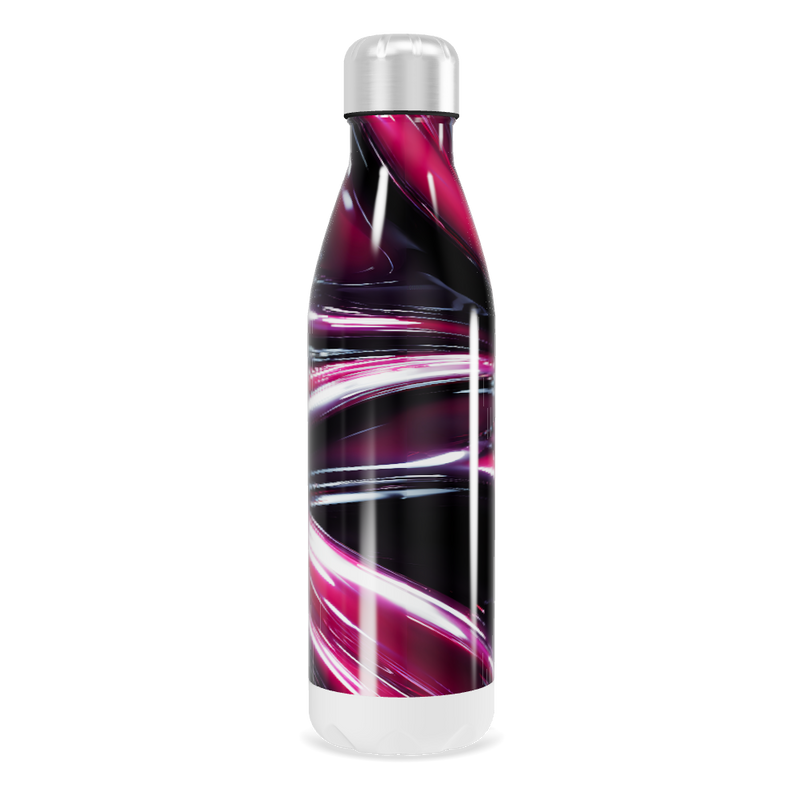 Garrafa Inox - Estampa Abstrata Rosa