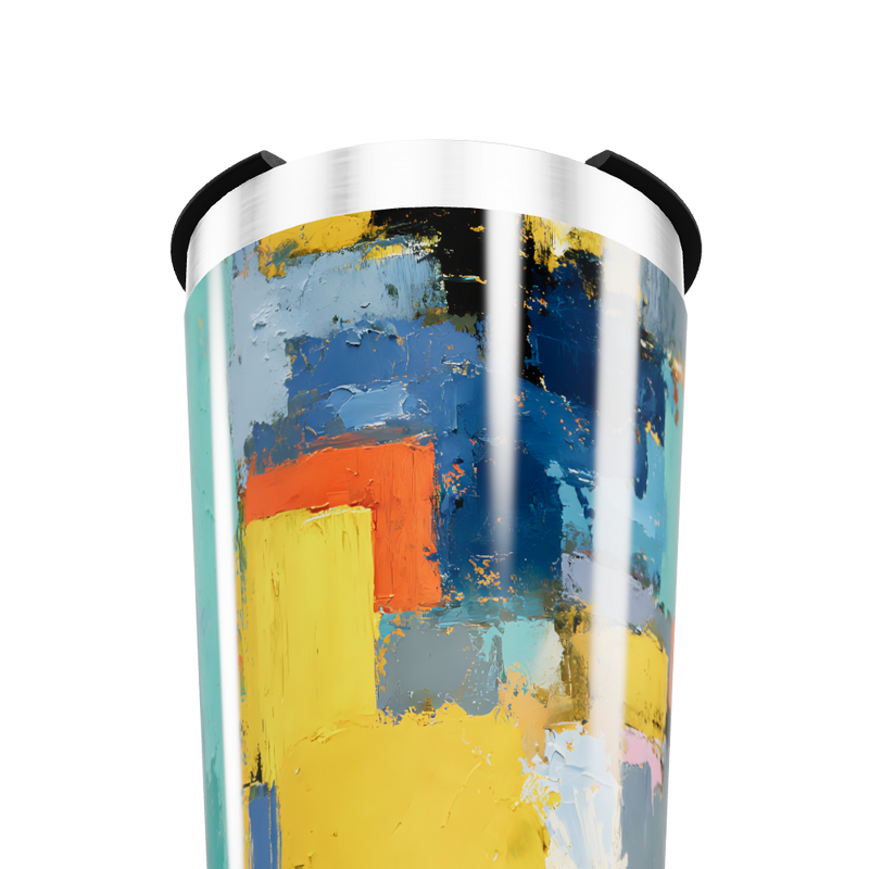 Copo Térmico - Estampa Abstrata Colorida