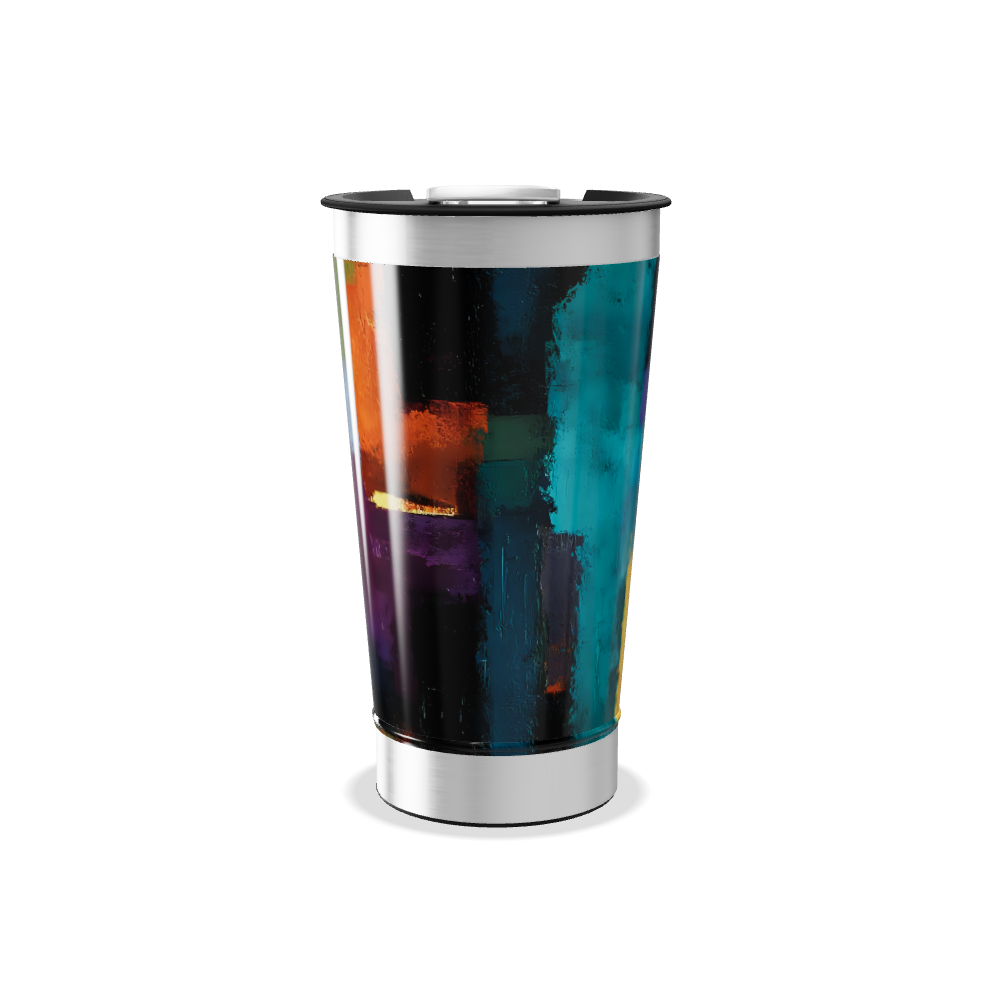Copo Térmico - Estampa Colorida Abstrata