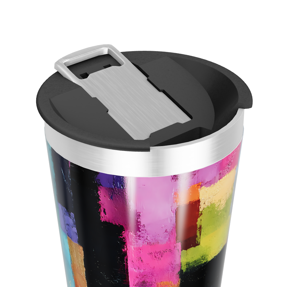 Copo Térmico - Estampa Colorida Abstrata